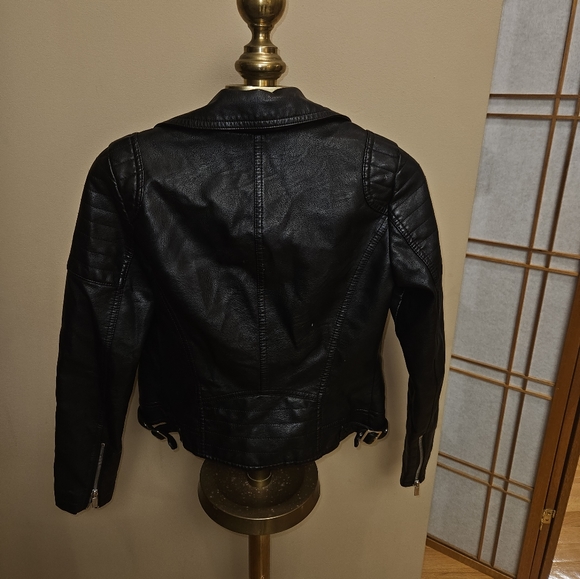 Faux Leather Biker jacket - Picture 3 of 6